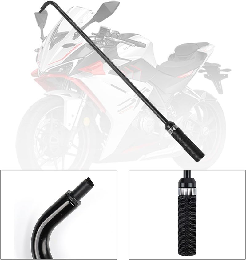 FALVFUN Motorcycle Pilot Screw Adjustment Tool, Heavy Duty Metal Air Mixture Carburetor Jet Screwdriver, 110° Angled Head Scooter Carb Repair Tool, Universal for ATV UTV Snowmobile - Image 3